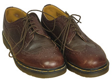 Dr. Martens 3989/59 Brown Brogue Wingtip Shoes Size 11 Made in England