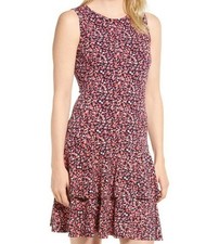 MICHAEL Michael Kors Wildflower Flounce Sleeveless Ruffle Mini Dress XL NEW