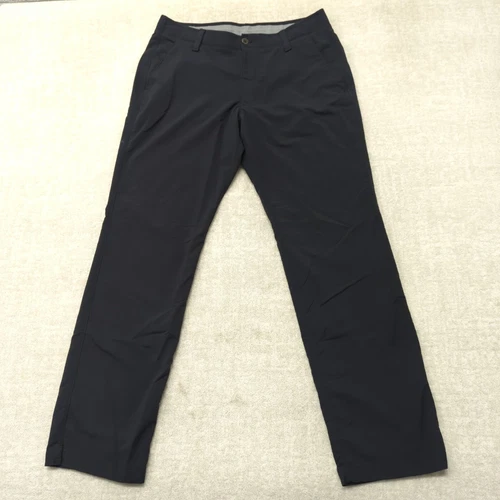 Under Armour Pants Mens 36x32 Black Drive Golf Chino Stretch Performance Tech