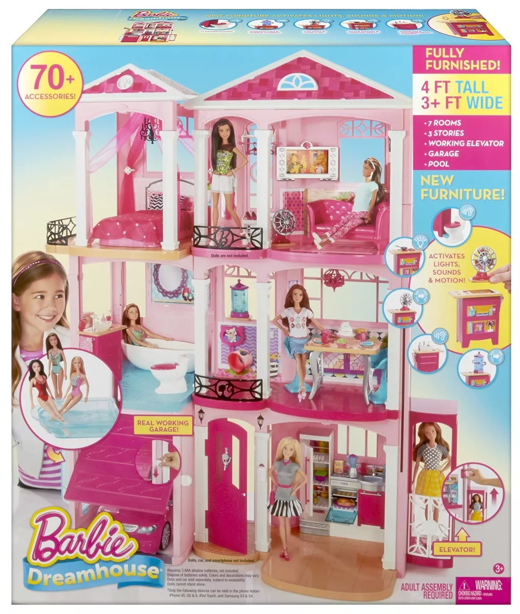 Barbie Dream House Doll house 3-Story With Furniture, Dolls And Accessories  100+ for Sale in Chicago, IL - OfferUp