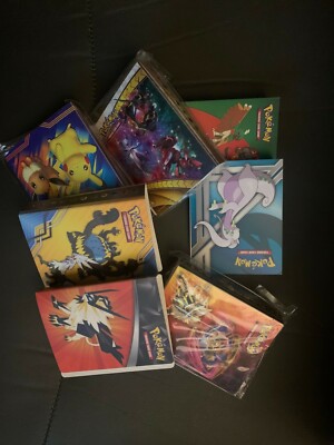 Lot of 2 RANDOM Pokemon Mini Portfolio 60 Card Holder Binder