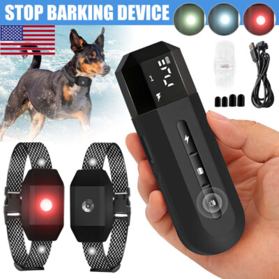 Anti Bark Electric Shock Dog Pet Training E-Collar Obedience Remote ...