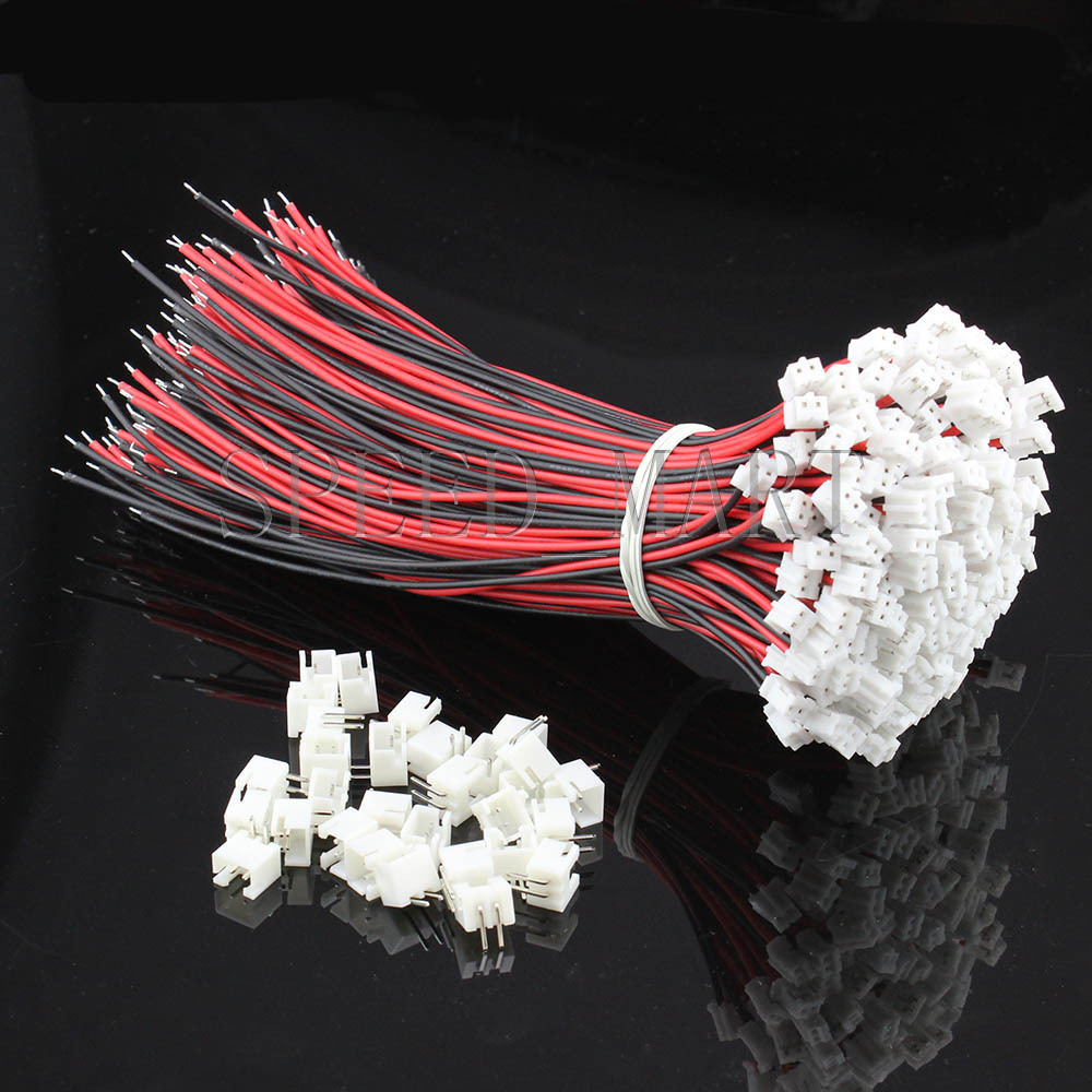 50 Set PH2.0 Single-Head 2Pin Wire To Board Connector 15cm