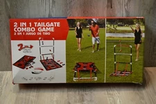 MD Sports 2 In 1 Tailgate Combo Game Ladder Toss & Bean Bag Toss Sports Outdoor