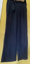NWT Tahari Navy Belted Pants Size2
