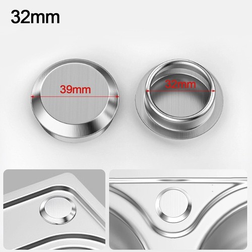 Stainless Steel Sink Plug Silver Faucet Decorative Covers Bathroom - Picture 15 of 17