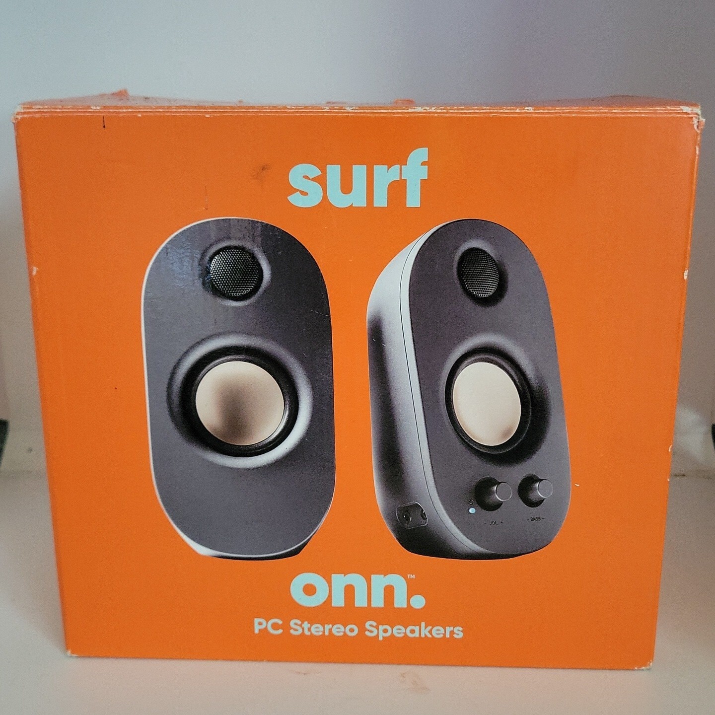 ONN PC Stereo Speakers Powered with Bass Control New 681131309189 eBay