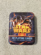 Star Wars 3d Playing Cards W Collectible Embossed Tin Cartamundi 2011 Sm291 for sale online