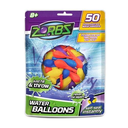 Zorbz Water Balloon 50er Pouch Water Bombs Biodegradable Selbstverschl