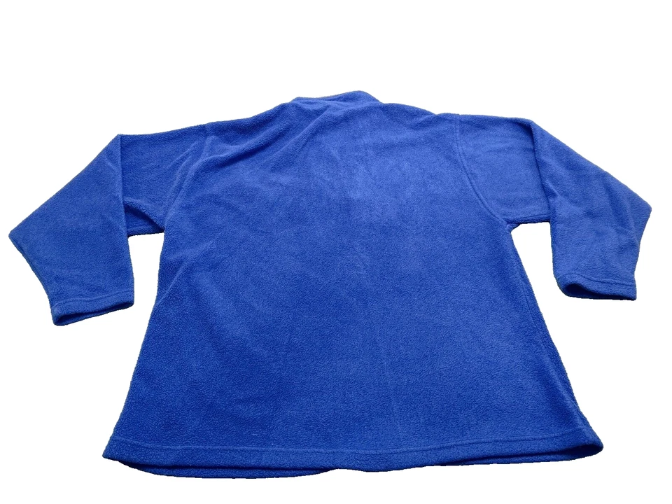 Mens Sweater Jacket Blue XXL 1/4 Zip Pullover Fleece - Image 2 of 4