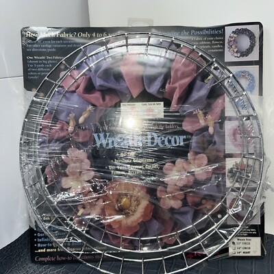 Repcon NOS Metal Wreath Decor Frame No Sew 14” Ring Set Of - Main Image