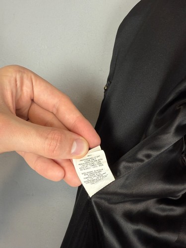 Alberta Ferretti Wool Coat Italy Black Long Trench Jacket Women IT 40 US 6 Size - Picture 9 of 19