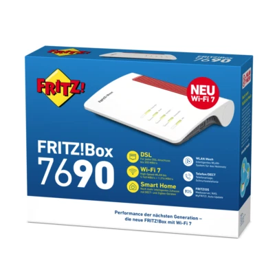 AVM FRITZ!BOX 7690 (20003057) NEU OVP WIFI 7 ZIGBEE MESH MWST-RECH. 🔝💯