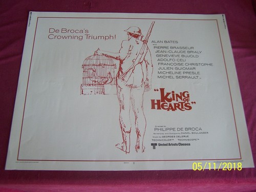 AFFICHE ORIGINALE 22"X28" SS KING OF HEARTS United Artists R1978