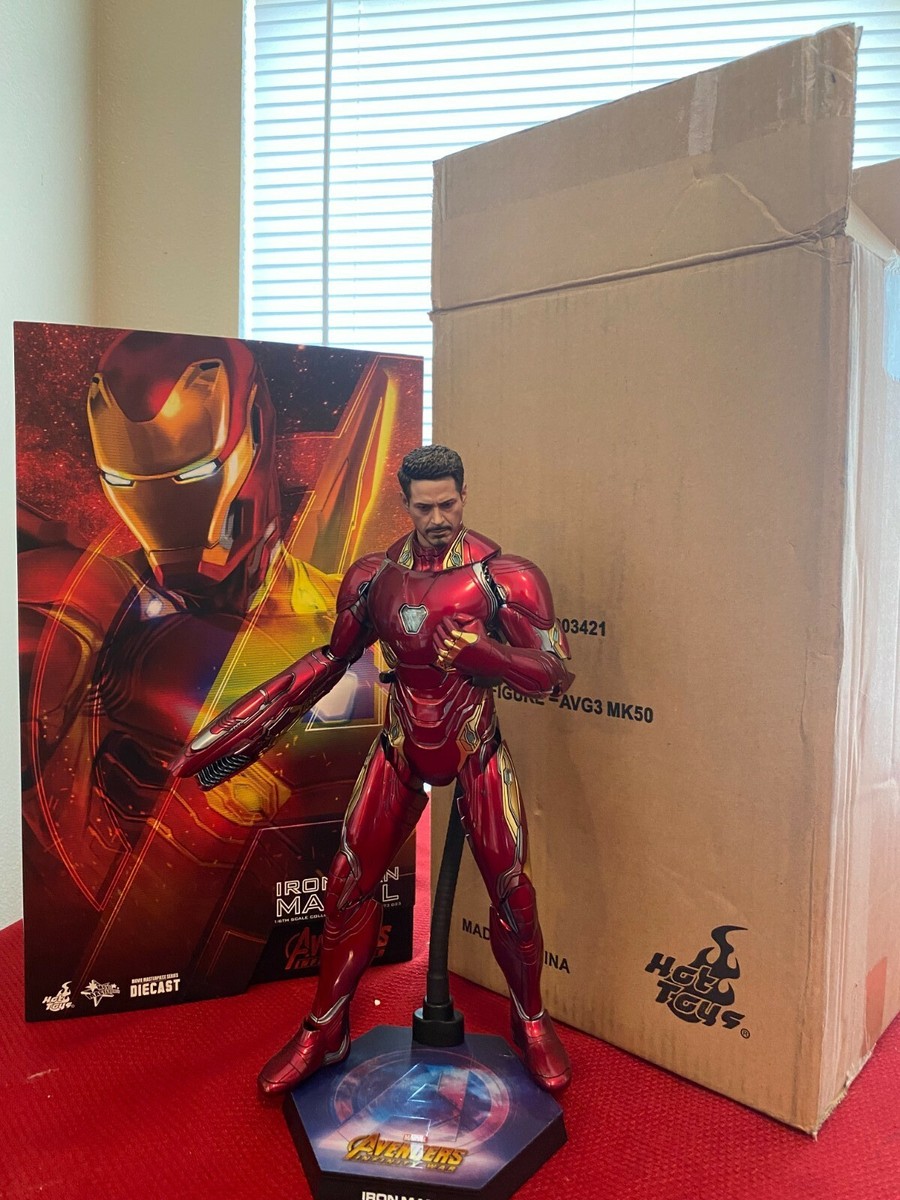 Hot Toys Iron Man Mark 50 Diecast 1:6 Scale In great Hot Toys Iron Man Mark 50 Diecast 1:6 Scale In great