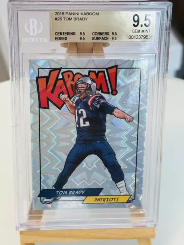2018 PANINI KABOOM 💥 TOM BRADY GEM 💎 MINT‼️CLEAN‼️FIRST YEAR💥‼️
