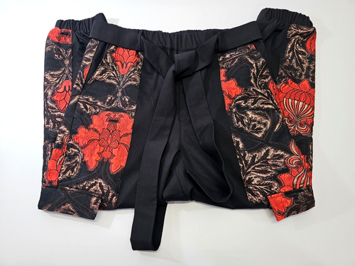 GC Men's XL Orttu Cargo Courture Pants French Jacquard Damask Joggers Slacks EUC - Picture 8 of 12