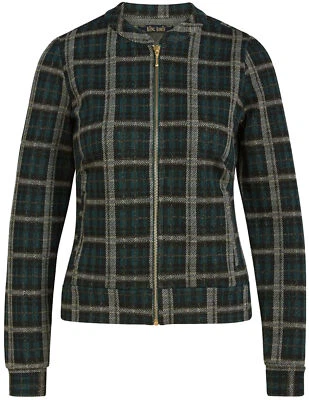 King Louie »IRIS SANTIAGO CHECK« TARTAN Karo GLITZER Zipper JACKET Rockabilly - Bild 1 von 4