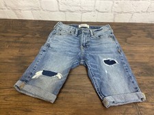 Boys Blue Jean Shorts Abercrombie Kids Size 11-12