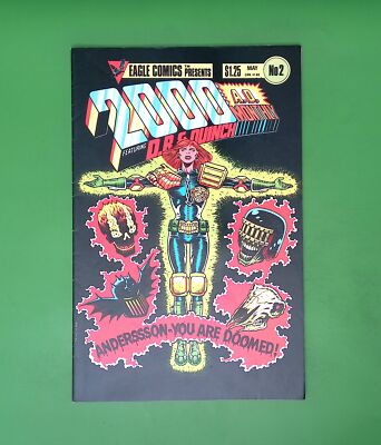 2000 A.D. MONTHLY #2 VOL. 2 MID GRADE EAGLE COMIC BOOK H57-31