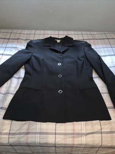Rare Versace Classic Women’s Black Blazer/jacket With Snap Buttons