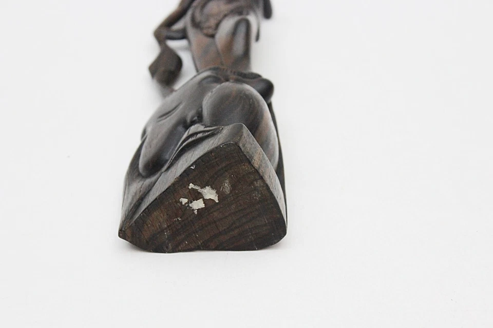 Exótica Estatua de Ramayana Tallada a Mano Edad de Bali-Indonesia Desconocida Madera de Cocobolo RARA Foto 4 de 4