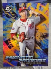 Seth Romero 2018 Bowman Platinum Prismatic Prodigies Orange /25 #PPP-31
