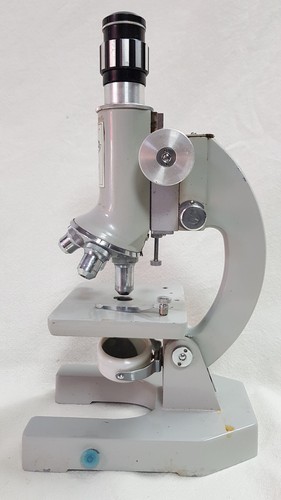 UNTESTED Nisco Zoom 1200x Vintage Japan Microscope with Wooden Box Case - Picture 8 of 24