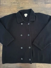 Tally Ho Vintage Women’s Black Cardigan Women’s Plus Size 3XL 3X EUC C8