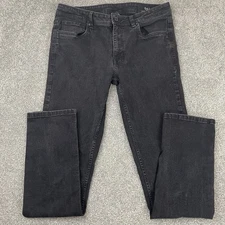 The Perfect Jean NYC Jeans Mens 35x34 (Fit 34x33) Black Slim Stretch Denim TPJ