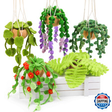 OEHPICC 5-Pack Hanging Plants Needle Felting Kit for Beginners - Wool Felt Craft