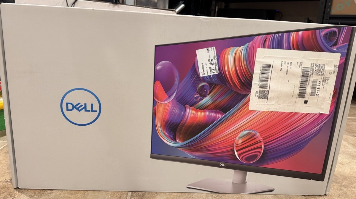 Dell S2722QC 27 inch 4K UHD Monitor - Platinum Silver for