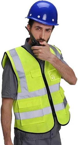 HYCOPROT High Visibility Mesh Safety Reflective Vest with X-Large, Yellow  image 6