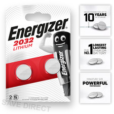 CR2032 2032 ENERGIZER Batteries DL2032 3V Lithium Coin Cell *EXPIRY 10/2033*