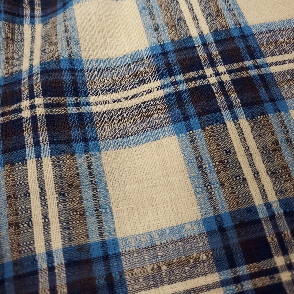 Pantalones cortos Harris Slacks vintage años 70 para hombre 32x8 azul a cuadros golf ecléctico abuelo EE. UU. Foto 4 de 4