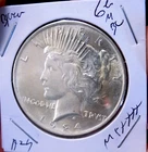 PEACE SILVER DOLLA 1924 GEM BU MS+++++ BLAZING FROSTY WHITE FRM ORIGINAL ROLL