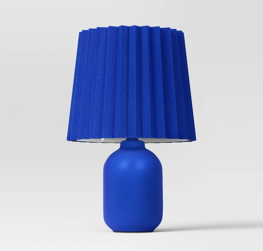 Set of 2 Target Room Essentials Blue Lamps & Shades New in Box