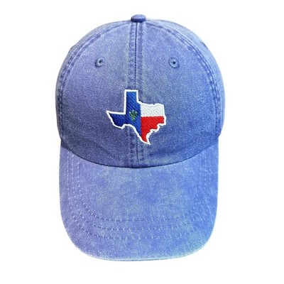 Texas Adams Dos Femmes Hat Womens Blue Washed Cotton Strapback Cap Leather Strap