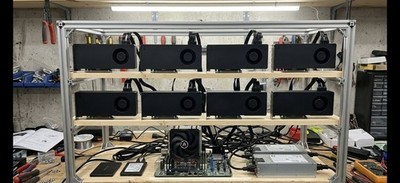 KI Server Rig 8x NVIDIA Tesla V100 16GB 128GB VRAM Ollama Ubuntu Ready