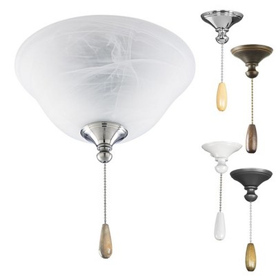 Progress Lighting 2-Light Ceiling Fan Light Kit for AirPro Collection Ceiling Fa
