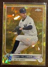Corey Kluber 2022 Topps Chrome Sapphire Edition #69 Gold #2/50