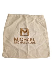 MK Michael Kors Drawstring Dust Bag Protective Cover - Cream - 18" x 18"