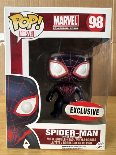 Funko Pop Marvel Collector Corps Exclusive #98 Spider-Man Used Minor Box Damage