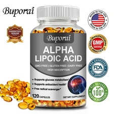 Alpha Lipoic Acid 600mg - Extra Strength ALA, Antioxidant, Blood Sugar Support