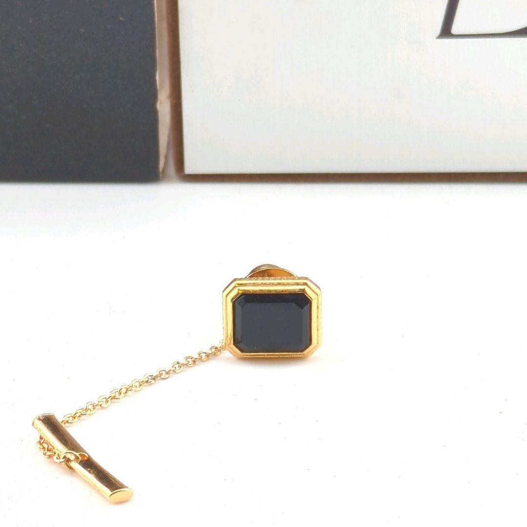 YVES SAINT LAURENT Yves Saint Laurent tie pin cufflinks set with chain gold and thumbnail 7