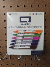 Quartet Glass Board Dry Erase Markers, 6 Count Pack of 1 , Assorted Colors