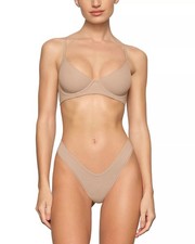 NWT SKIMS Women's Fits Everybody Unlined Demi Bra - Clay - Size 36DD