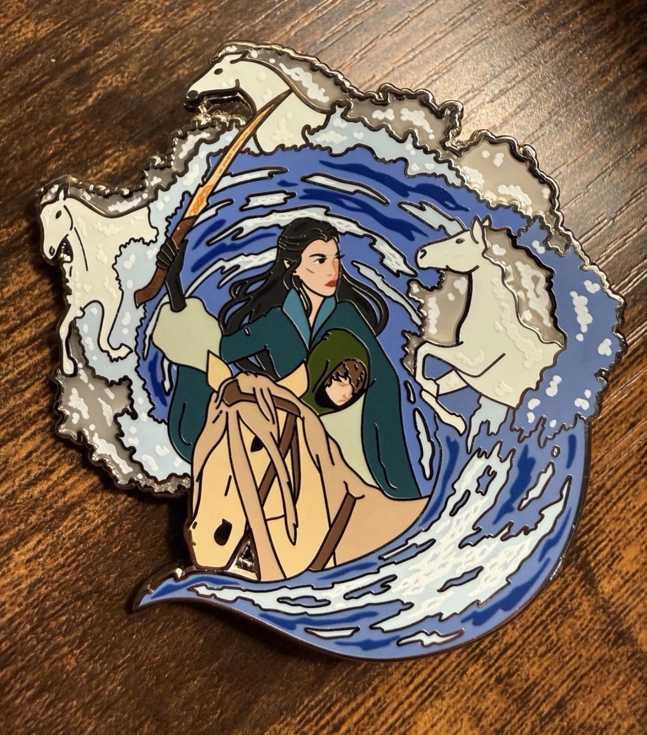 Lord of the Rings Arwen Stained Glass Fantasy Pin Limited Edition