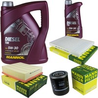 MANN-FILTER Inspektionspaket 6L Mannol Diesel Tdi 5W-30 FüR Vw Passat Variant