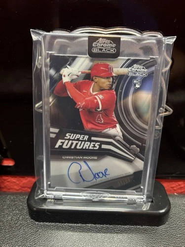 2026 Topps Chrome Black Christian Moore Super Futures Autographs (RAW)